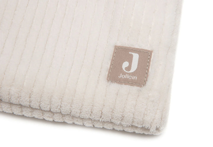 Jollein organizer Cloudy Rib Oatmeal met extra vakken voor speelgoed