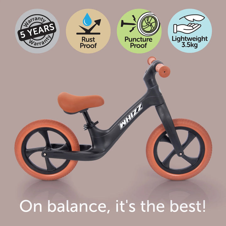 Tickit - Loopfiets Whizz | Zwart