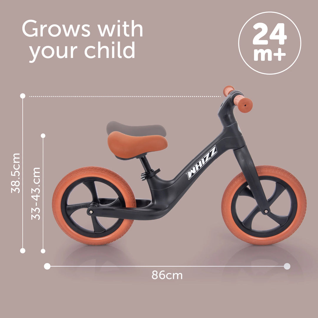 Tickit - Loopfiets Whizz | Zwart