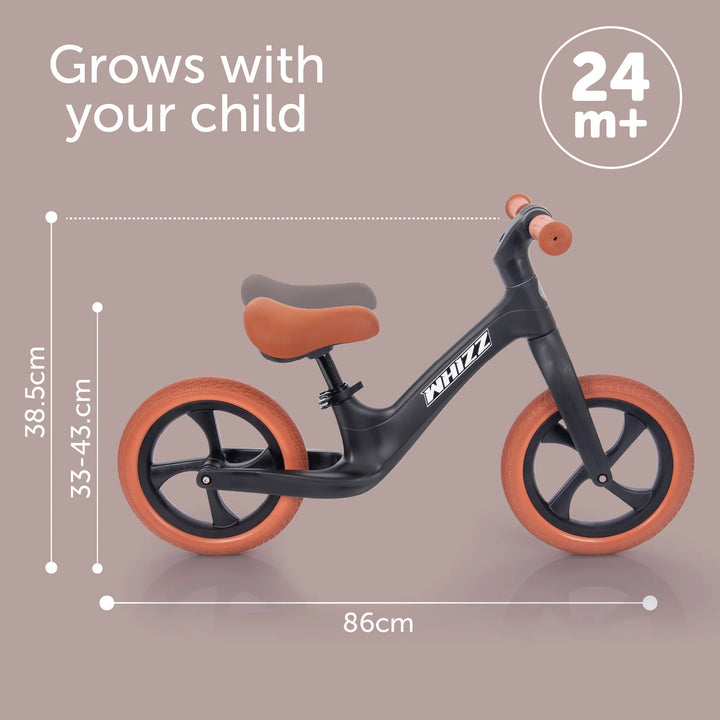 Tickit - Loopfiets Whizz | Zwart