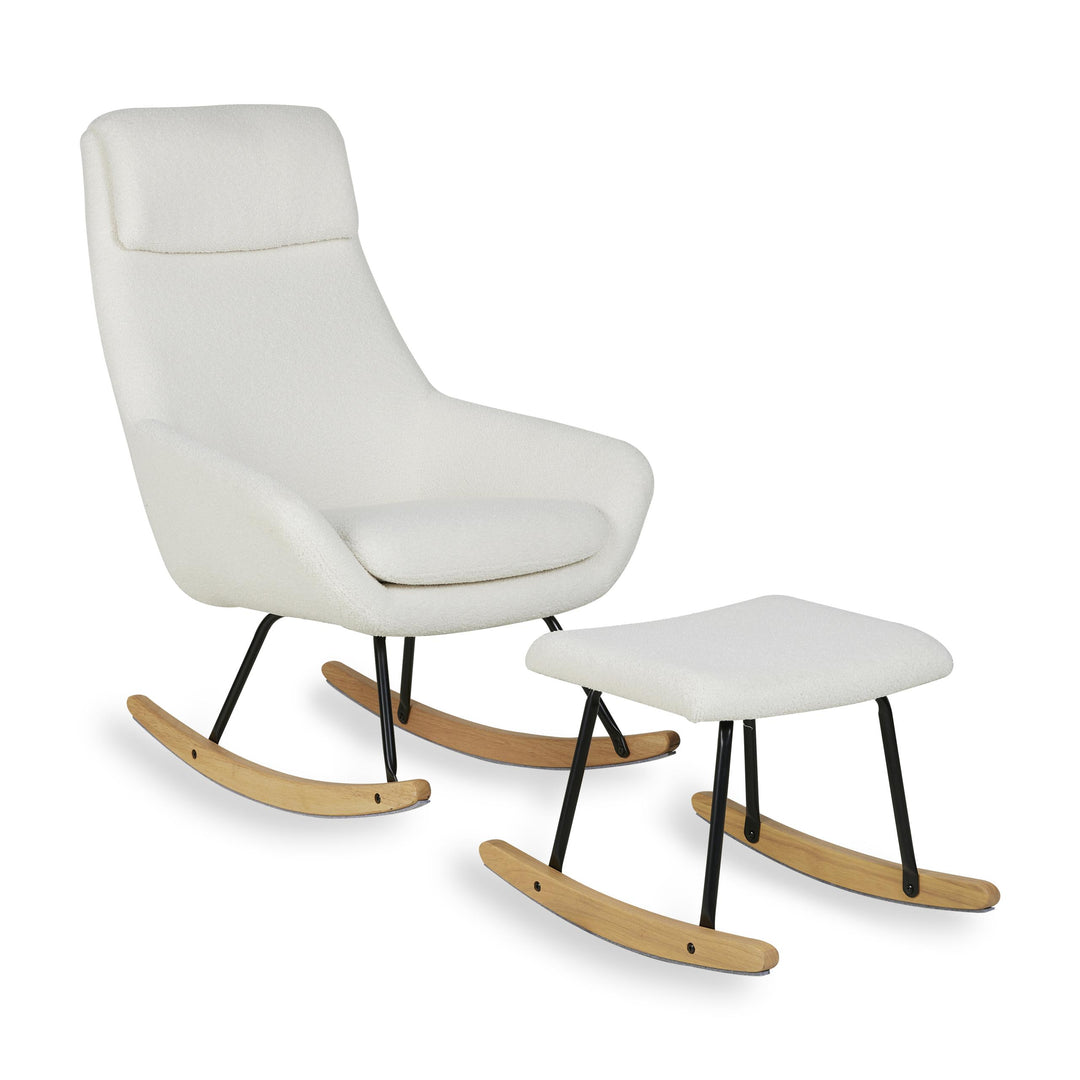 Quax Schommelstoel Rocking Chair Nordic Sheep Cream