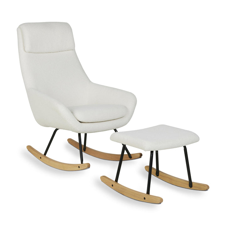Quax Schommelstoel Rocking Chair Nordic Sheep Cream
