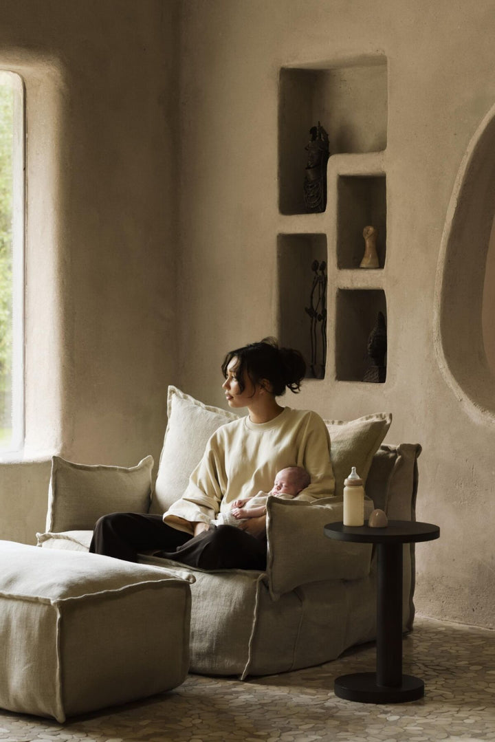 Quax - Lounge Zetel Linen Lounger | Beige