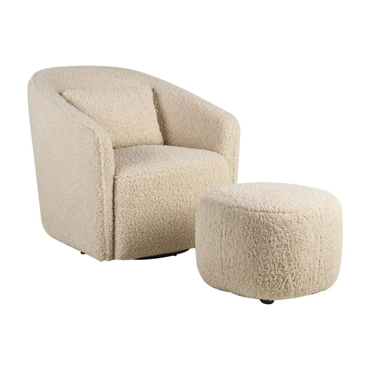 Quax Stoel Swivel Gliding Gomi Sheep, draai- en glijdende nursing chair met zacht kussen.
