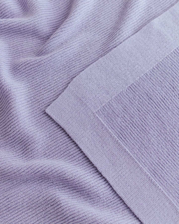 Hvid deken Gust van merinowol in Lilac, 70x95 cm