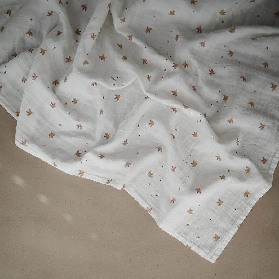 Mushie - Tetradoek 120cm x 120cm | Sparrow
