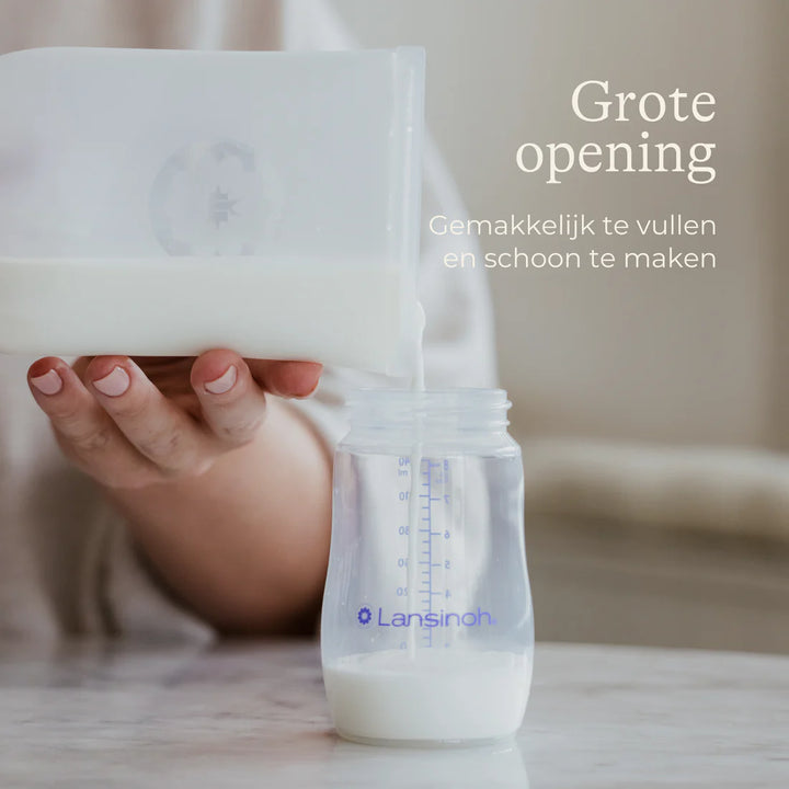 Lansinoh - Bewaarzakjes Silicone Moedermelk (5pack)