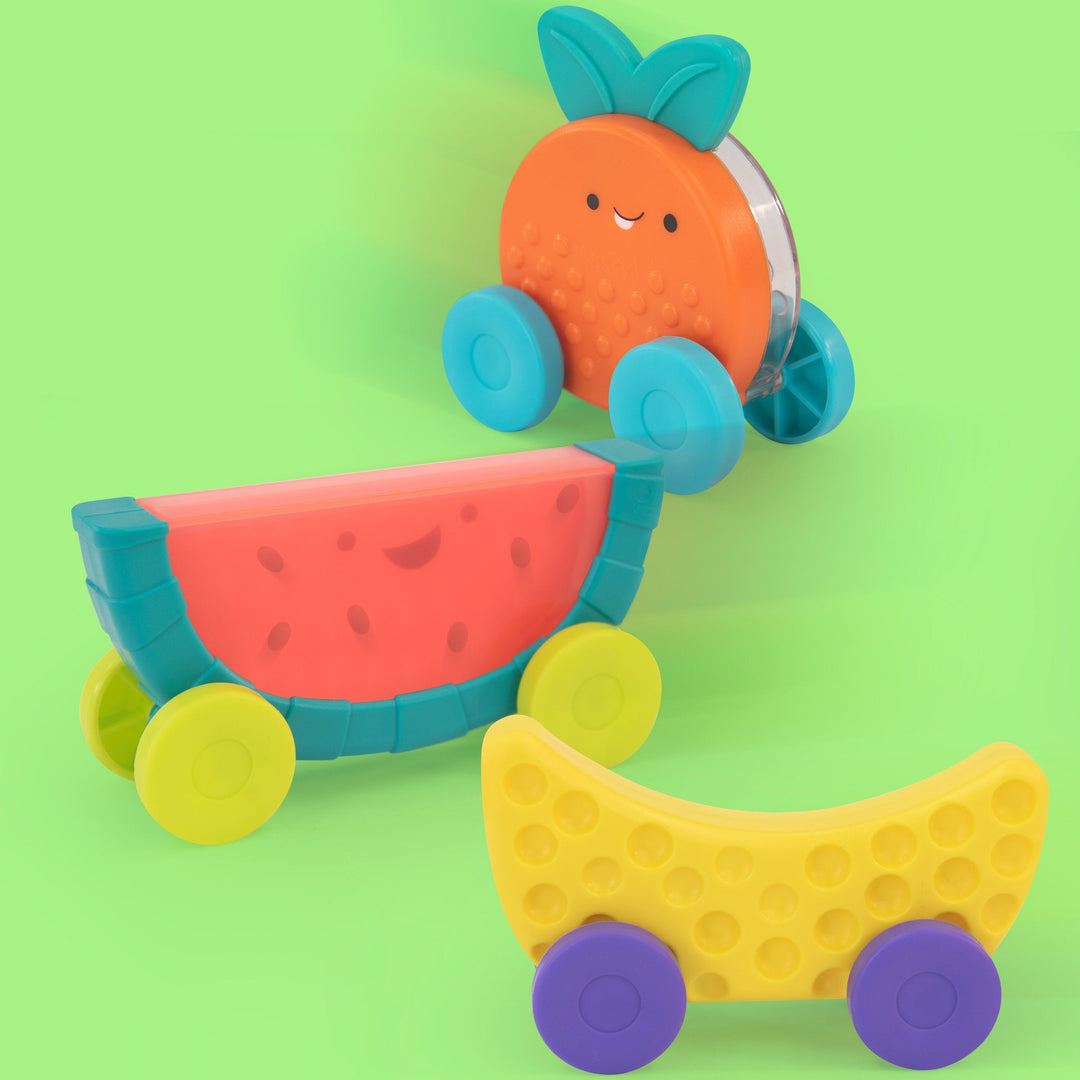 Activiteitenspeeltje Stacking Fruit Cars