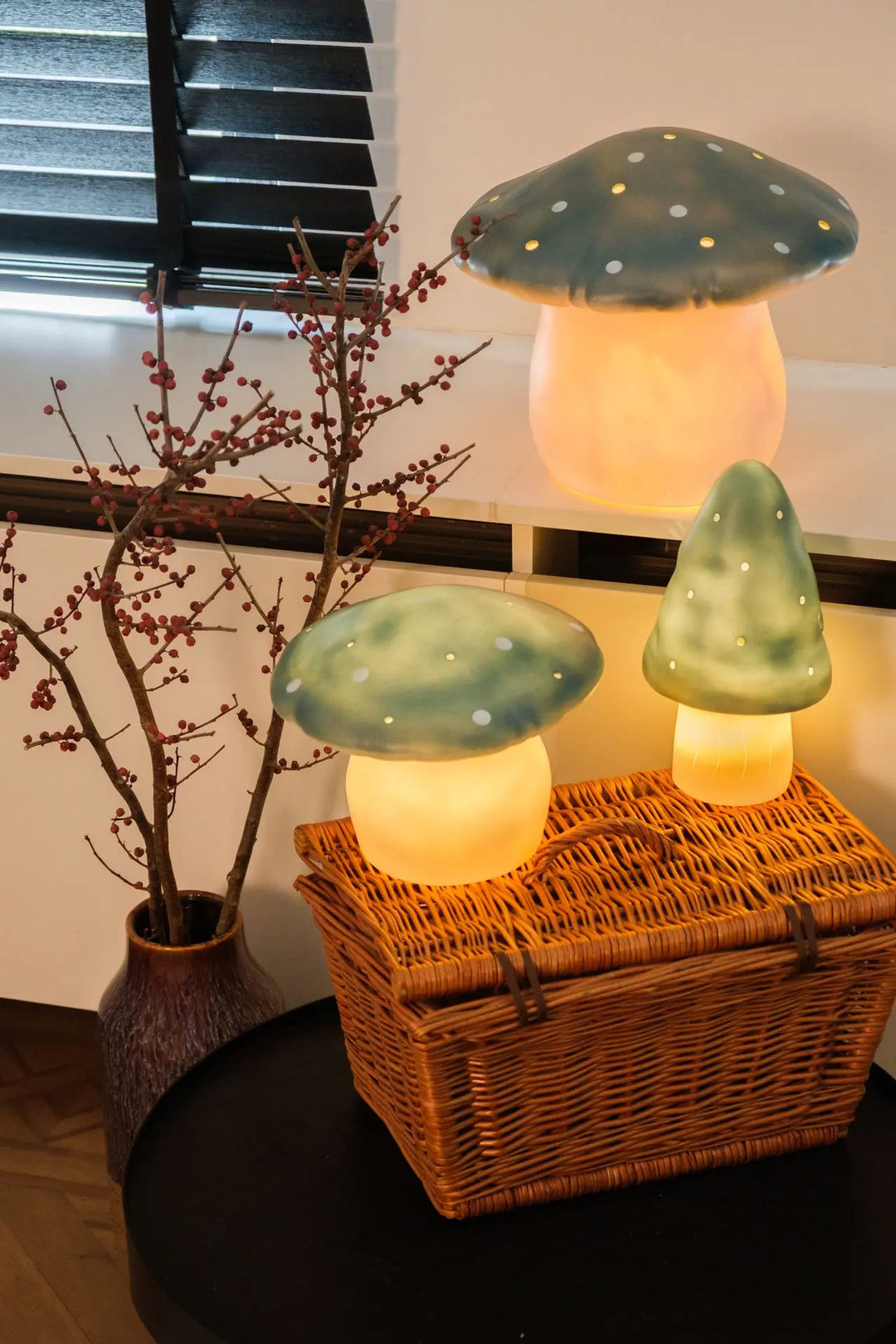 Egmont Toys - Lamp Paddenstoel Small Nature Teal | Sfeervolle Verlichting | PVC