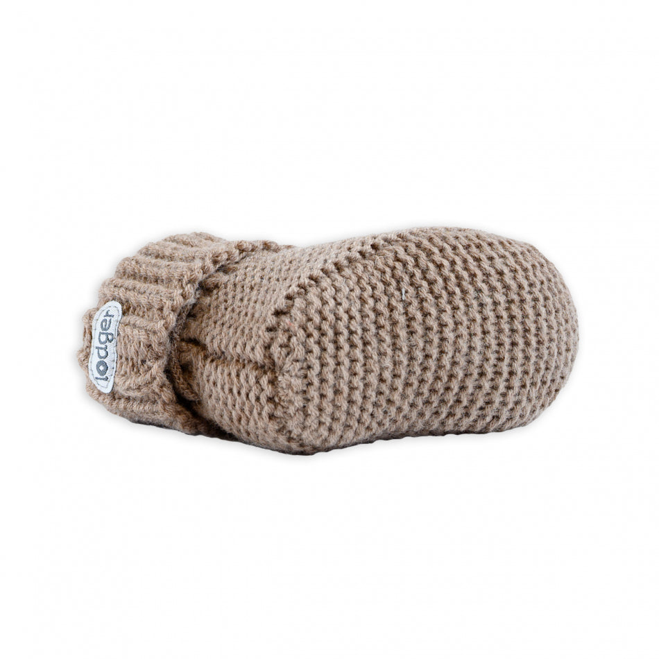 Lodger - Slofjes Baby Merino Wol Slipper | Bruin