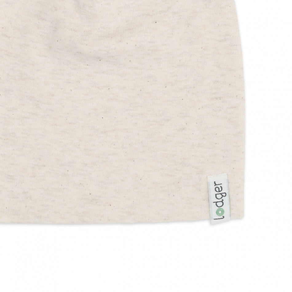 Babymuts Lodger Beanie Melange in Birch – zacht biologisch katoen