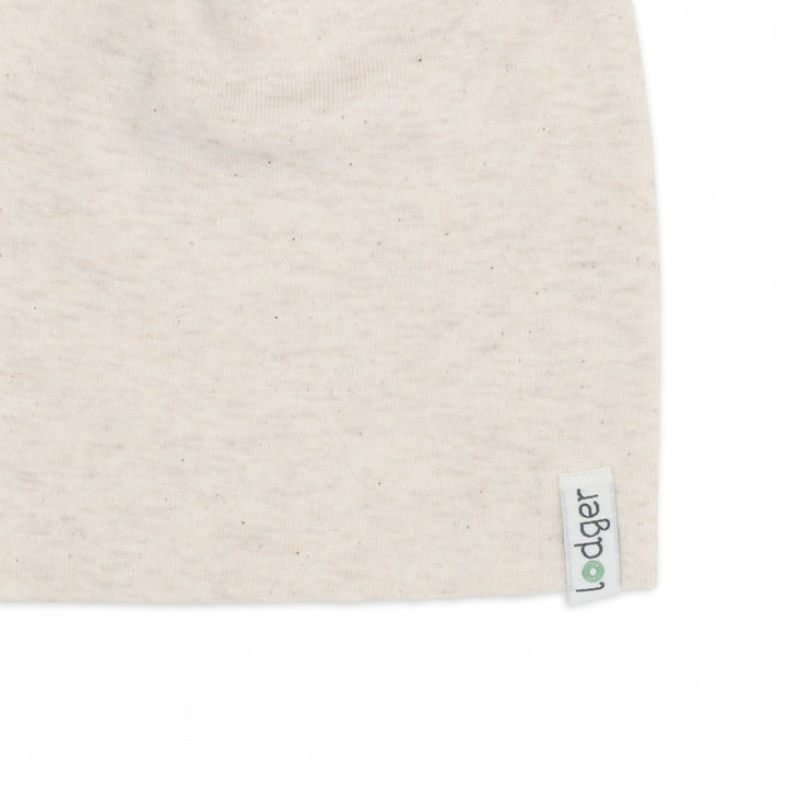 Babymuts Lodger Beanie Melange in Birch – zacht biologisch katoen