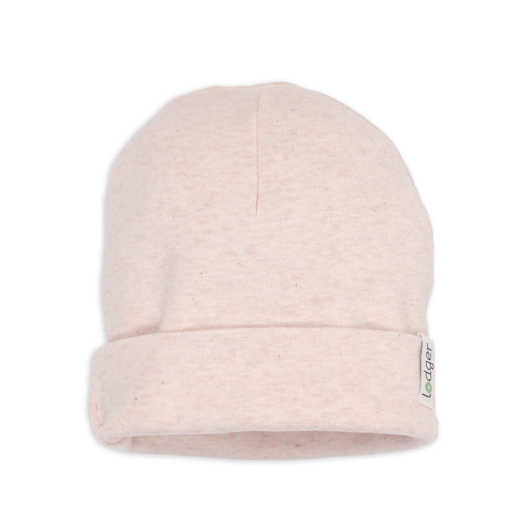 Babymuts Lodger Beanie Melange in Tan – zacht biologisch katoen