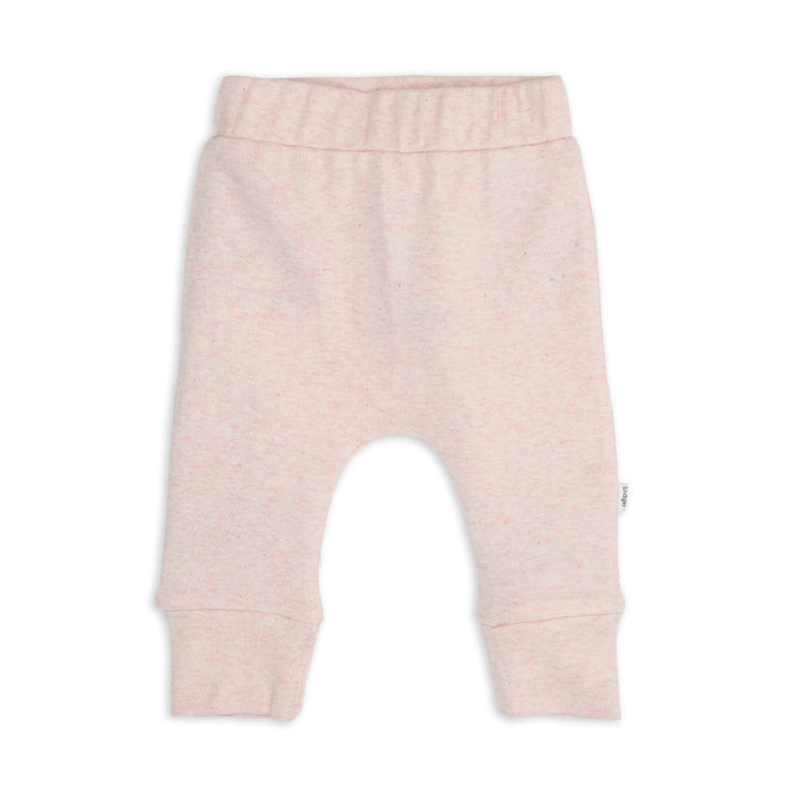 Lodger Joggingbroek baby met voetjes in Tan – biologisch katoen