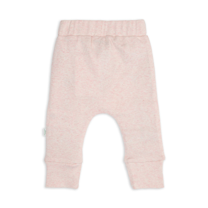 Lodger Joggingbroek baby met voetjes in Tan – biologisch katoen