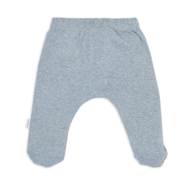 Lodger Joggingbroek baby met voetjes in Blue Fogg – biologisch katoen