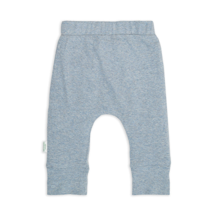 Lodger Joggingbroek baby met voetjes in Blue Fogg – biologisch katoen