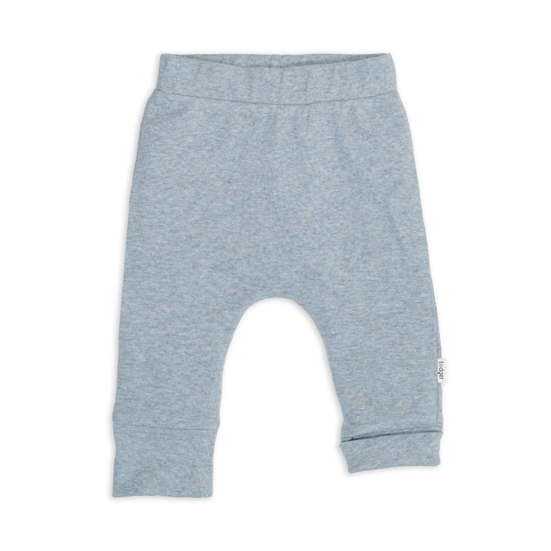 Lodger Joggingbroek baby met voetjes in Blue Fogg – biologisch katoen