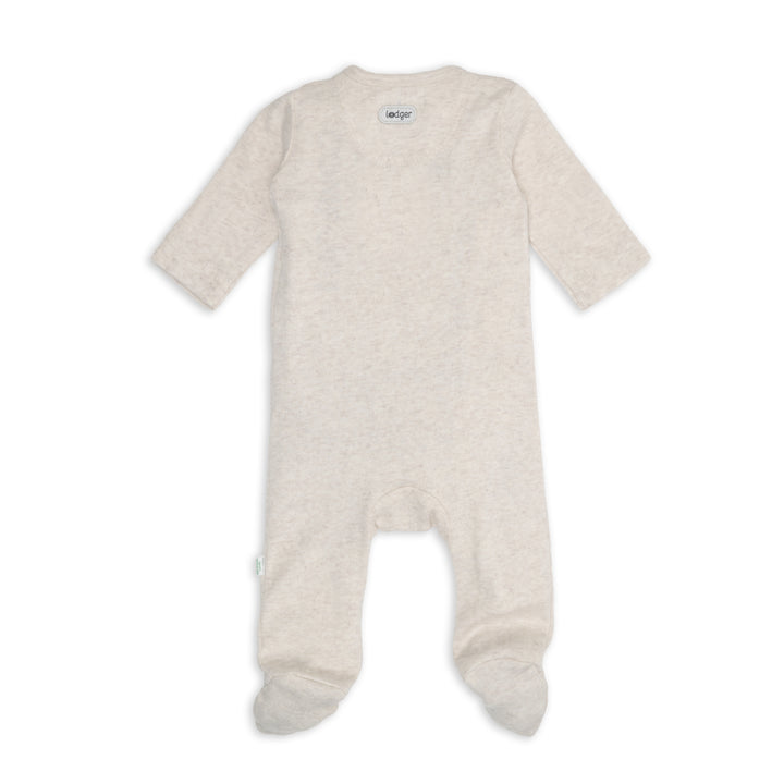 Lodger Onesie Melange in Birch – biologisch katoen babyboxpakje