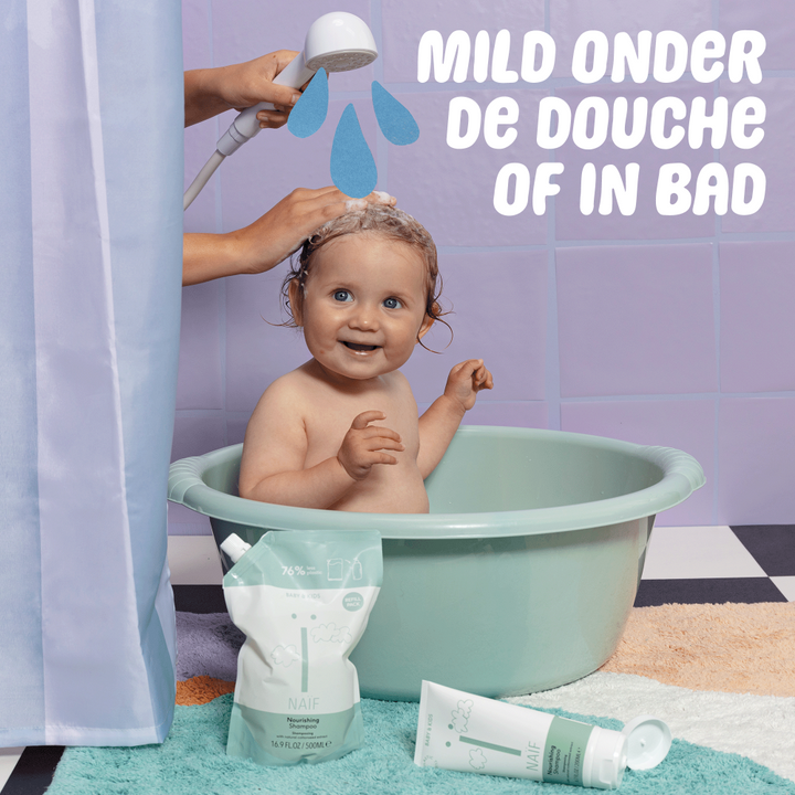 Naïf milde babyshampoo 200ml met natuurlijke reinigers en allergenenvrije geur