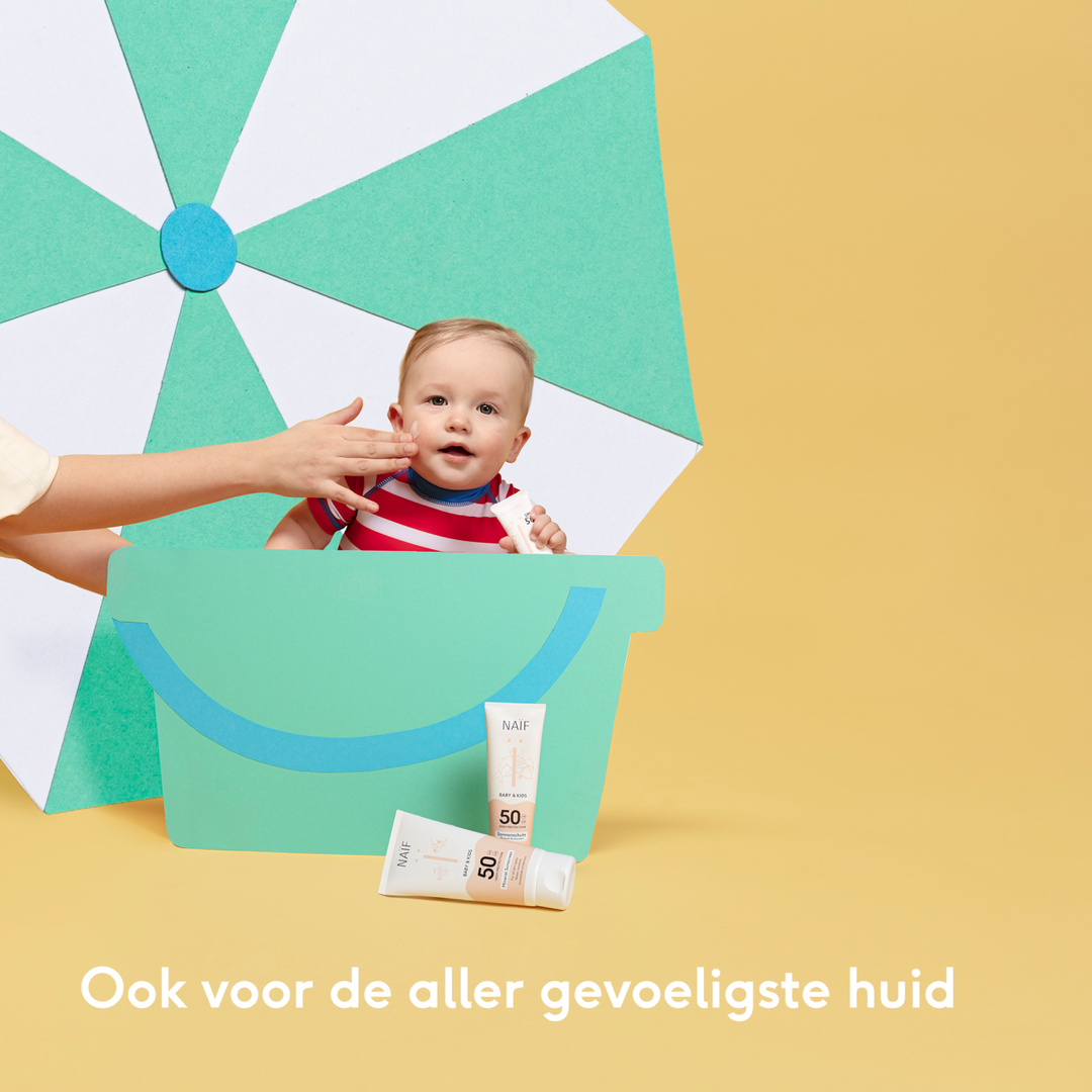 Naïf zonnecrème SPF50 kids 30ml voor gevoelige kinderhuid en onderweg