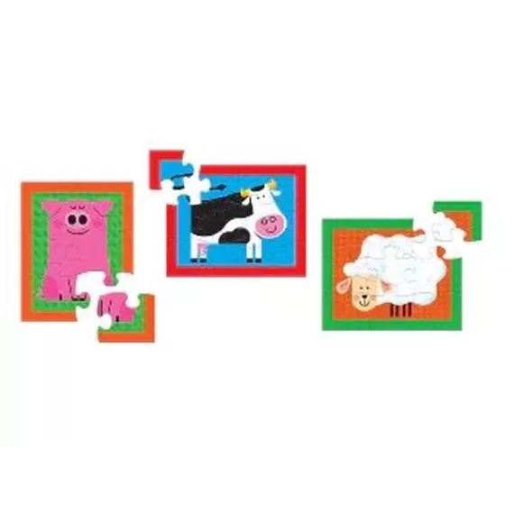 Crocodile Creek - Puzzel Set Boerderij (6/9/12 stuks)