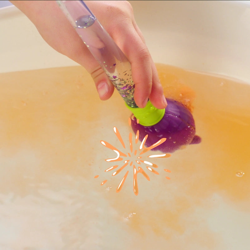 Zimpli Kids Magic Brush Baff Bombz, kleurrijk badspeeltje voor magische badtijd