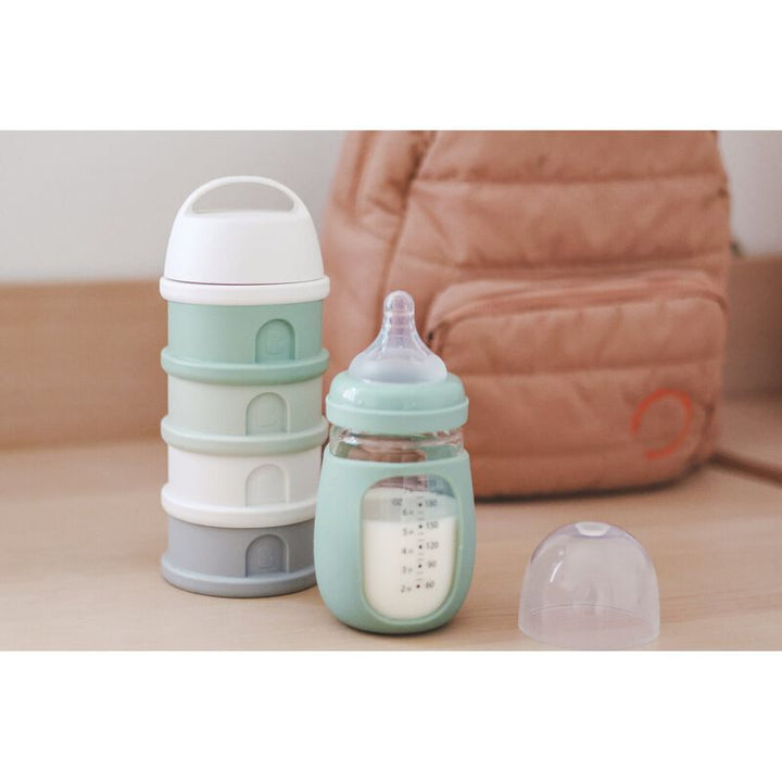 Béaba - Stapelbare Doseerdozen | Cotton White / Sage Green