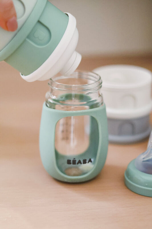 Béaba - Stapelbare Doseerdozen | Cotton White / Sage Green