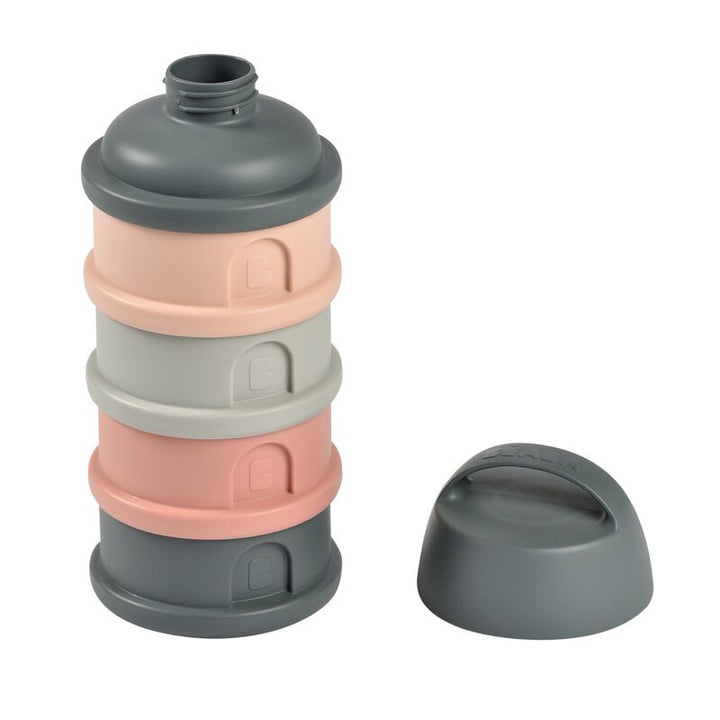 Béaba - Stapelbare Doseerdozen | Mineral Grey / Pink