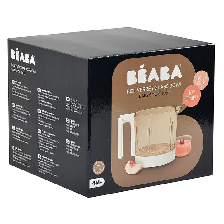 Glazen Béaba beker in wit voor Babycook Neo, 1250 ml, zonder mes