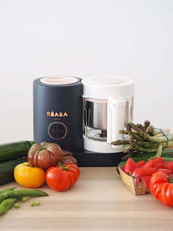 Glazen Béaba beker in wit voor Babycook Neo, 1250 ml, zonder mes