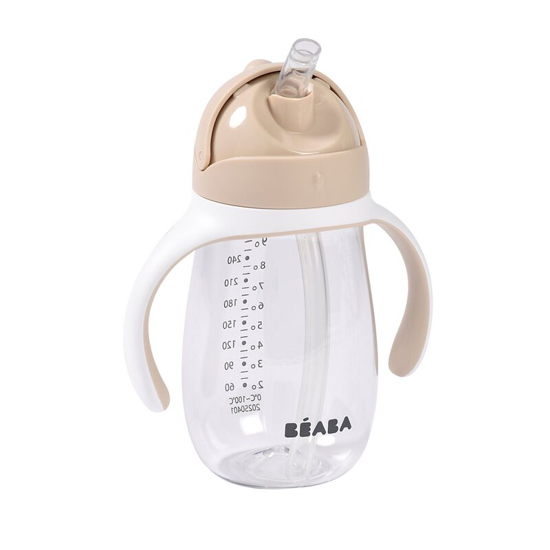 Beaba - Drinkbeker Met Rietje 300ml | Clay