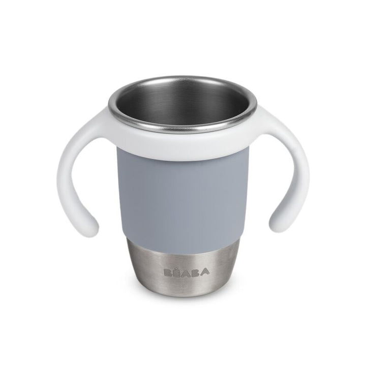 Beaba - RVS leerbeker Click & Drink | Kiezel
