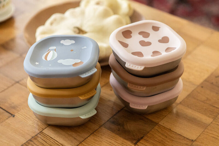 Beaba - RVS Snackdoosje Multi-Use (3pack) | BigLove