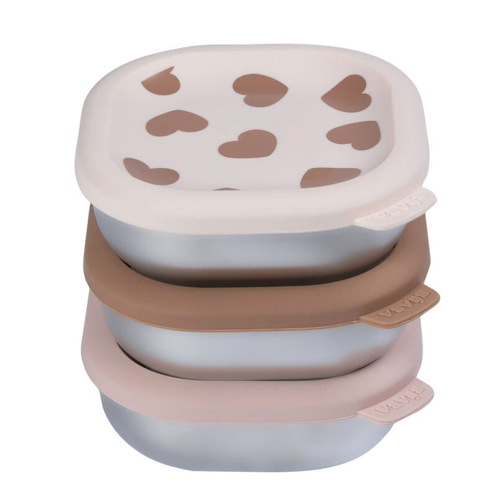 Beaba - RVS Snackdoosje Multi-Use (3pack) | BigLove