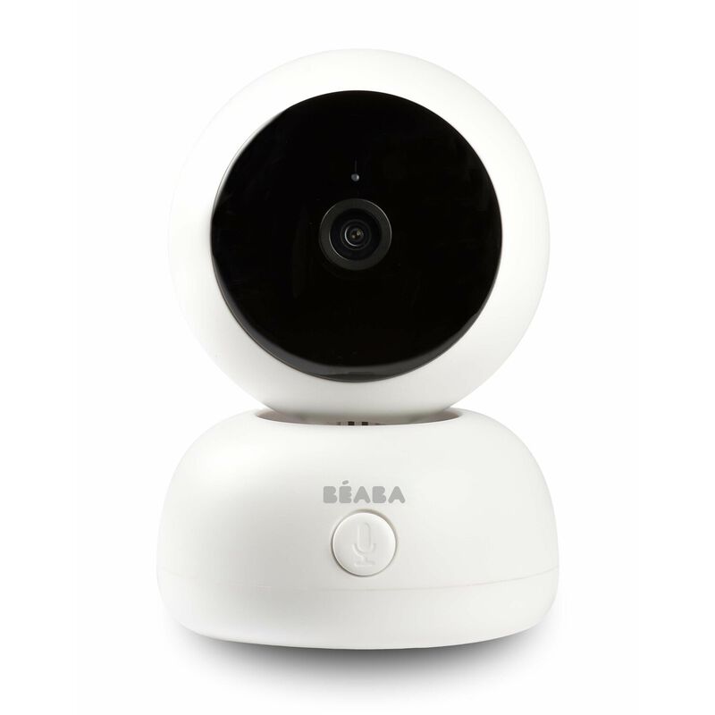 Beaba Babyfoon Zen Premium V2 White met Full HD camera, 360° rotatie, en HD-scherm.