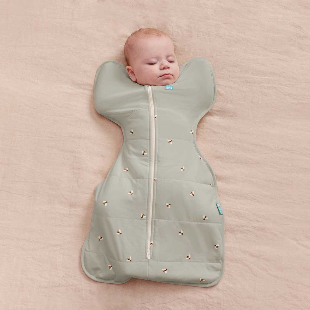 Love To Dream - Slaapzak Swaddle Up 2.5 TOG Warm 3-6m | Olive Bees