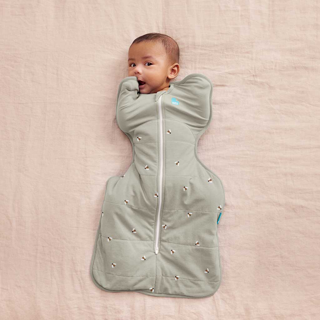 Love To Dream - Slaapzak Swaddle Up 2.5 TOG Warm 3-6m | Olive Bees