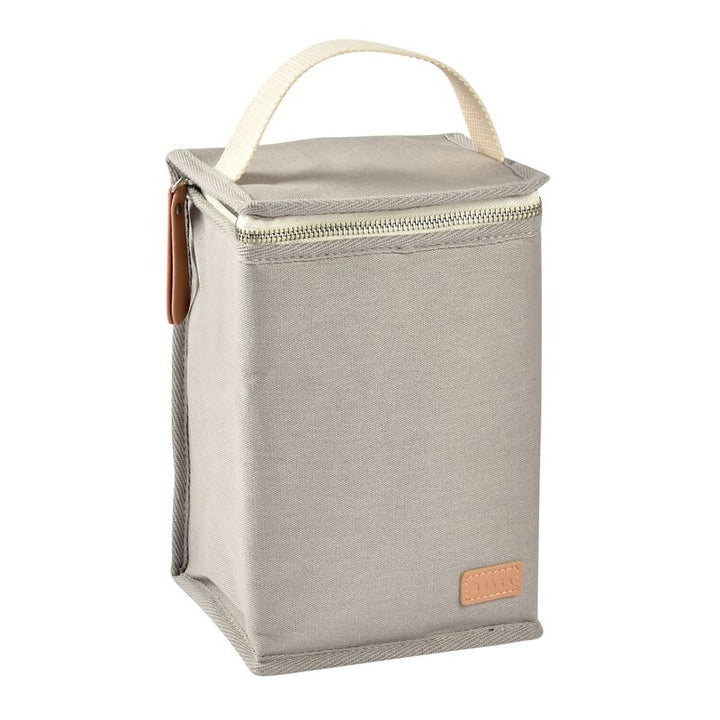 Beaba Isothermische Koeltas Pearl Grey – compacte en opvouwbare lunchtas