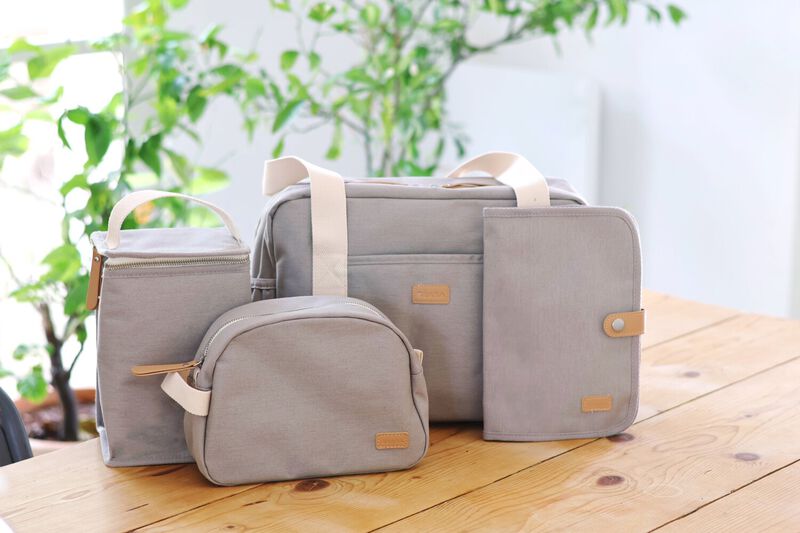 Beaba Isothermische Koeltas Pearl Grey – compacte en opvouwbare lunchtas