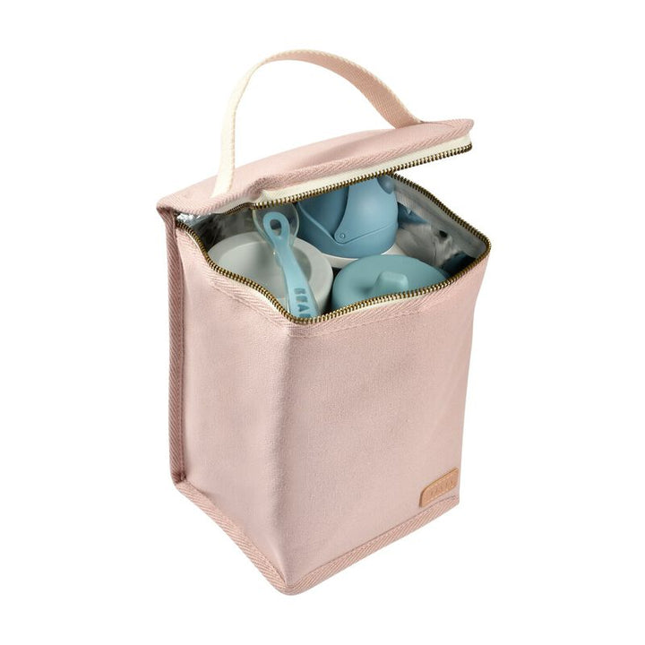 Beaba Isothermische Koeltas Dusty Rose – compacte en opvouwbare lunchtas