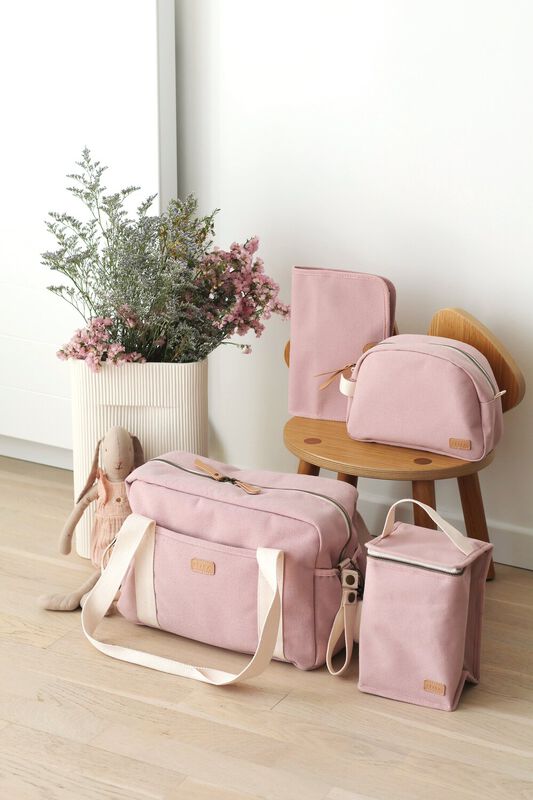Beaba Isothermische Koeltas Dusty Rose – compacte en opvouwbare lunchtas