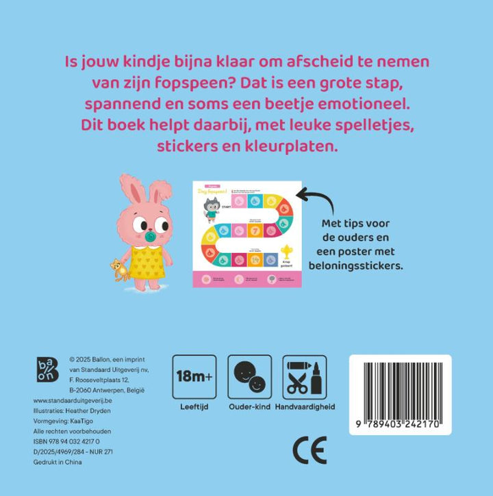 Spelletjesboek Ik Groei Dag Fopspeen met beloningsposter en stickers