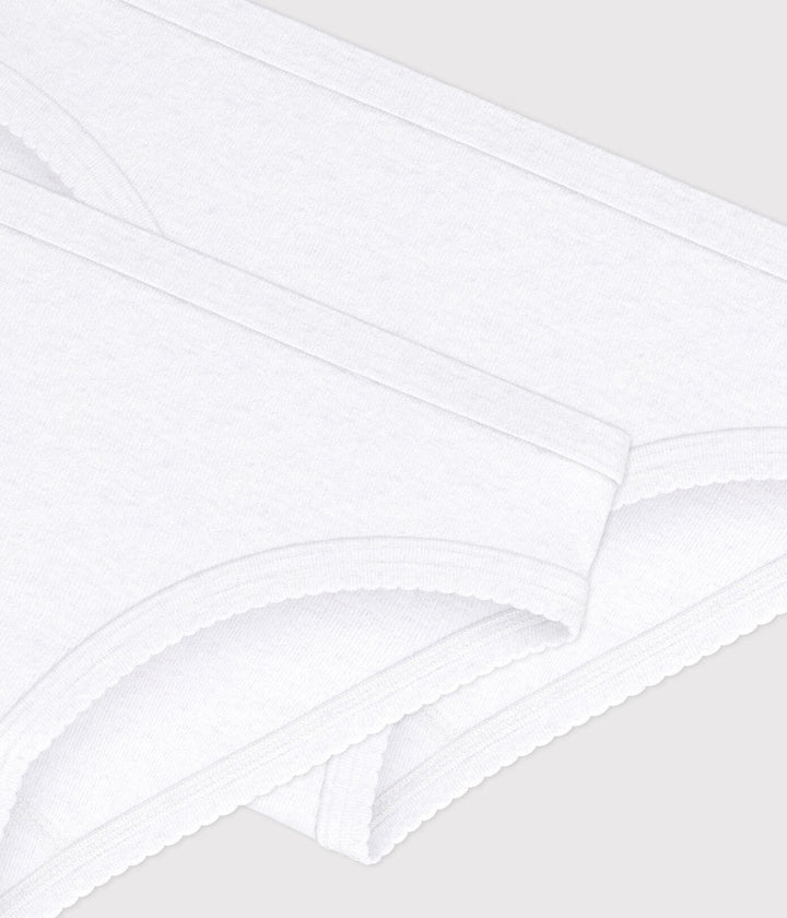Petit Bateau - Slip Effen Wit (2pack)