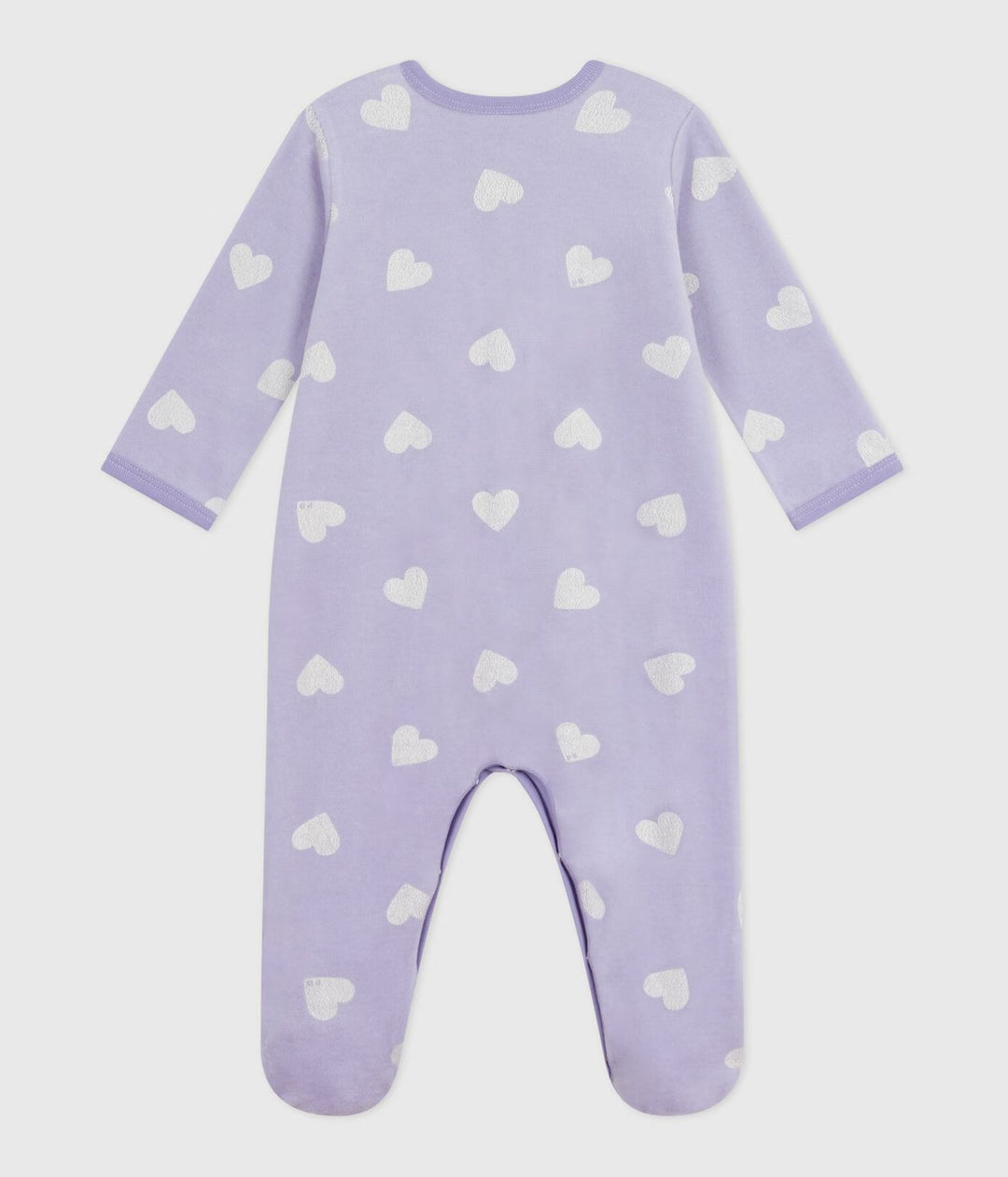 Petit Bateau meisjespyjama met hartjes in Squaw / Marshmallow