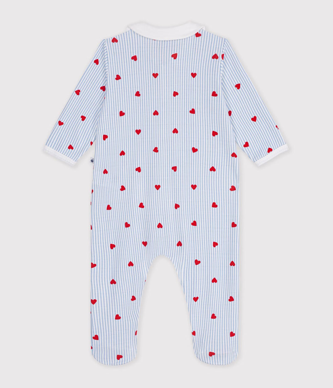 Petit Bateau - Pyjama met Voetjes Marshmallow/Multicolor Hartje