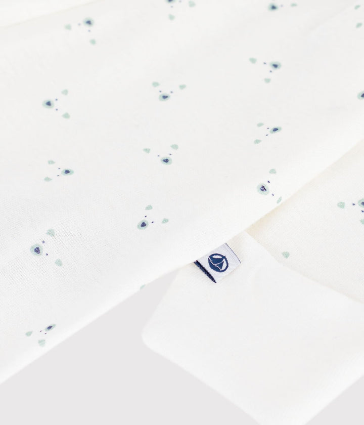 Petit Bateau - Pyjama met Voetjes Marshmallow/Multicolor Kraag