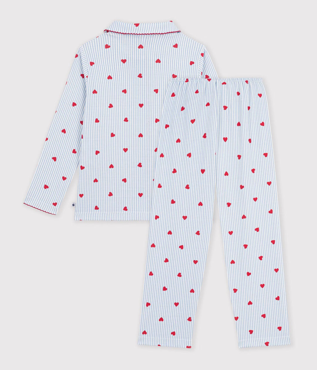Petit Bateau - Pyjama 2-delig Marshmallow/Hartje