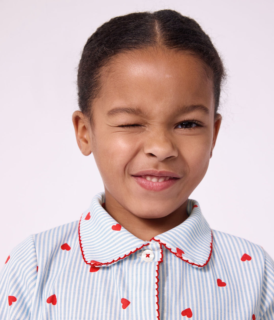Petit Bateau - Pyjama 2-delig Marshmallow/Hartje